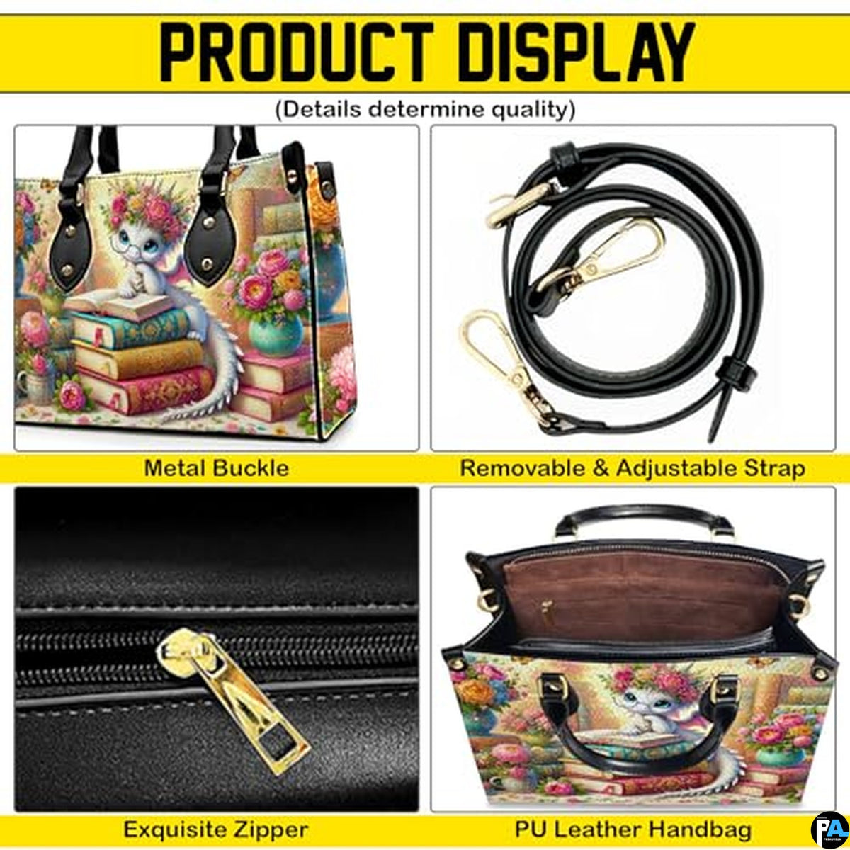 Personalized Dragon Leather Handbag, Fantasy Gothic Purse for Women, Mythical Shoulder Bag Gift for Dragon Lovers