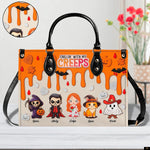 PREAUREUM "{split_values}" Personalized {collection_title} Leather Handbag