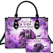 PREAUREUM "{split_values}" Personalized {collection_title} Leather Handbag