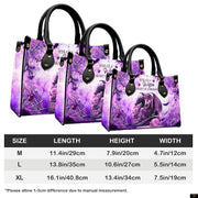 PREAUREUM "{split_values}" Personalized {collection_title} Leather Handbag