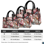 Dimensional visual chart diagram presenting proportional sizing options for the printed holiday accessory