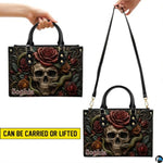 Personalized Halloween Gothic Leather Handbag Custom Raven Black Cat Purse Dark Fantasy Shoulder Bag Gift for Women