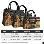 Personalized African American Leather Bag, African Purse, Gifts for Black Girl Women, Black History Handbags