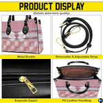 Personalized Pink Quilted Jewel Bow Handbag, Removable Strap
