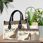PREAUREUM "{split_values}" Personalized {collection_title} Leather Handbag
