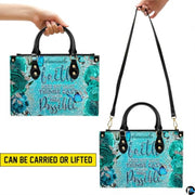 Personalized Flower Floral and Inspirational Handbag - Design 01