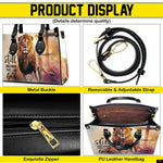 PREAUREUM "{split_values}" Personalized {collection_title} Leather Handbag