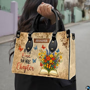 Personalized Book Lover Leather Bag, Just A Girl Who Loves Book Handbag With Name, Books Purse, Gifts For Readers, Writer