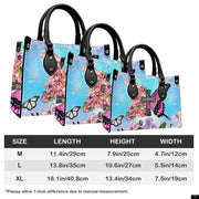 PREAUREUM "{split_values}" Personalized {collection_title} Leather Handbag