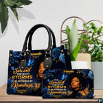 Personalized African American Leather Bag, African Purse, Gifts for Black Girl Women, Black History Handbags
