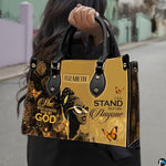 Personalized African American Leather Bag, African Purse, Gifts for Black Girl Women, Black History Handbags