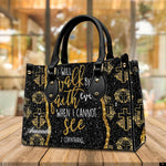 PREAUREUM "{split_values}" Personalized {collection_title} Leather Handbag