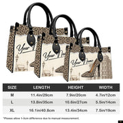 PREAUREUM "{split_values}" Personalized {collection_title} Leather Handbag