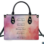 Personalized Watercolor Scripture Handbag for Faith Gift