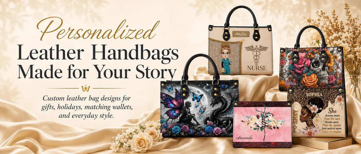 Dog Lover Leather Handbags
