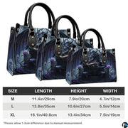 Personalized Dragon Leather Handbag, Fantasy Gothic Purse for Women, Mythical Shoulder Bag Gift for Dragon Lovers