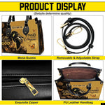PREAUREUM "{split_values}" Personalized {collection_title} Leather Handbag