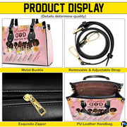 Personalized Leather Handbag for Black Women, Custom African Purse Bag Set, Birthday Meaningful Gifts for Mom, Friend