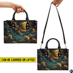 Carrying options demonstration illustrating handheld lift and shoulder strap wearing styles