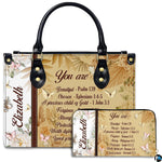 Personalized Christian Leather Handbag For Women, Bible Purse, Religious Bags Christian Gift For Women Her, Jesus Bag