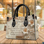 Personalized Christian Leather Handbag – Custom Purse Faith Gift for Mom, Grandma, Women Birthday or Christmas