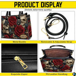 Personalized Halloween Leather Handbag – Custom Witch 3D Printing Effect Purses For Women – Spooky Gothic Shoulder Bag