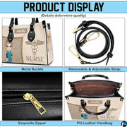 Personalized Nurse Leather Bag – Custom Medical Handbag & Purse Set with Name Gifts for Nursing Student Christmas Gift