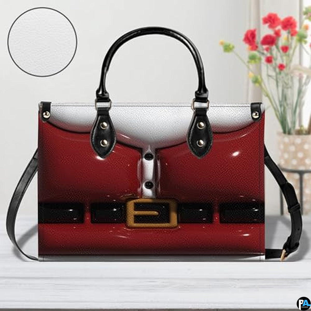 Personalized 3D Inflated Santa's Suit Handbag for Christmas Gift
