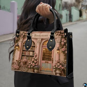 Bookstore Leather Bag, Book Purse for Book Lovers, Shoulder Bag