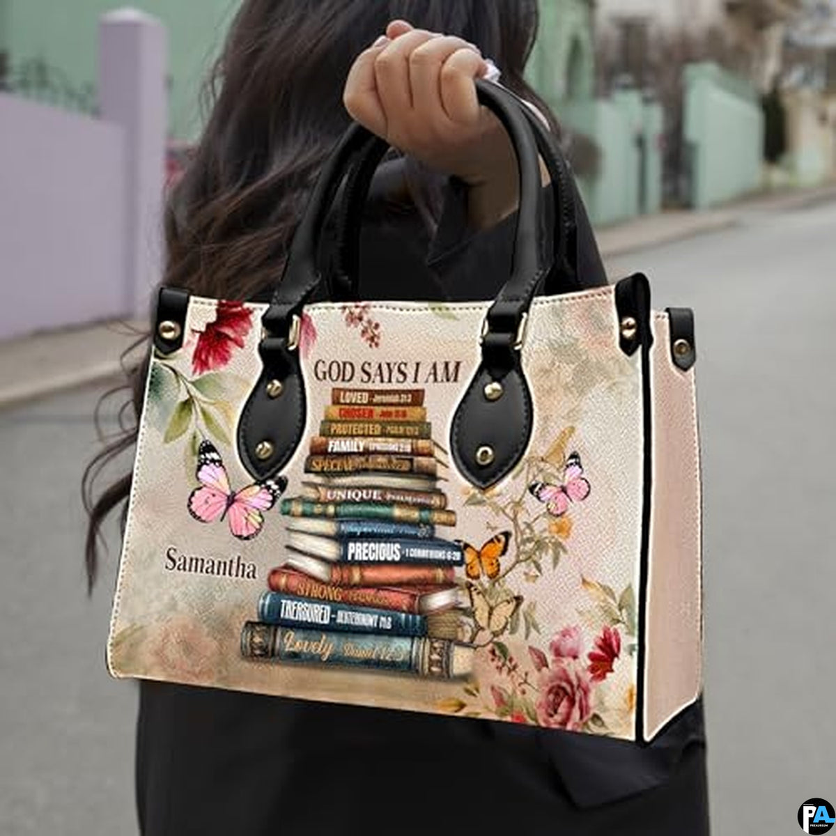 Christian Gifts for Women Faith, Customized Christian Leather Handbag, Jesus Bag, Bible Purse, Inspirational Religious