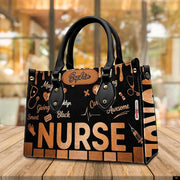 PREAUREUM "{split_values}" Personalized {collection_title} Leather Handbag