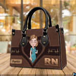 Complete matching handbag and wallet set in medical nurse theme arrangement