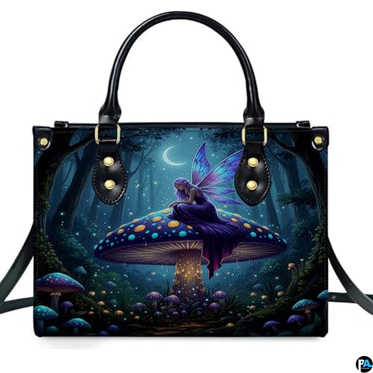 Personalized Dragon Leather Handbag, Fantasy Gothic Purse for Women, Mythical Shoulder Bag Gift for Dragon Lovers