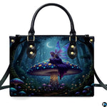 Personalized Dragon Leather Handbag, Fantasy Gothic Purse for Women, Mythical Shoulder Bag Gift for Dragon Lovers