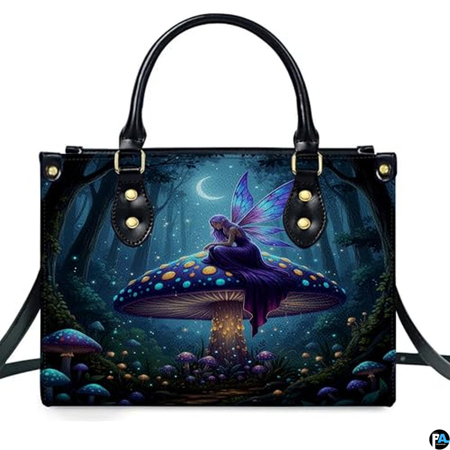 Personalized Dragon Leather Handbag, Fantasy Gothic Purse for Women, Mythical Shoulder Bag Gift for Dragon Lovers