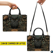 Personalized Black Owl Forest Scene Shoulder Bag, Gift for Her