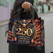 PREAUREUM "{split_values}" Personalized {collection_title} Leather Handbag