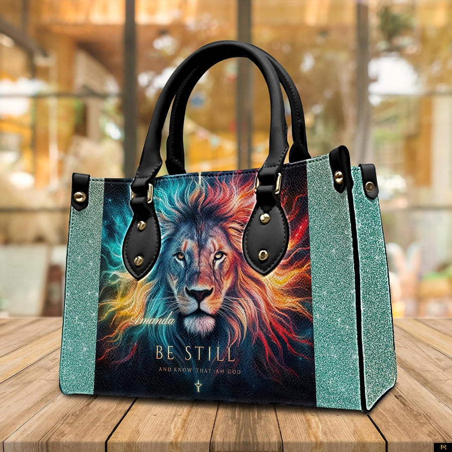 PREAUREUM "{split_values}" Personalized {collection_title} Leather Handbag
