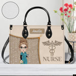 PREAUREUM "{split_values}" Personalized {collection_title} Leather Handbag