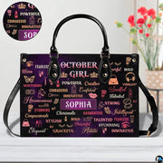 Detailed view of matching autumn birthday queen zippered wallet artwork