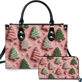 Striped Tree Cookie Holiday Pattern Print
