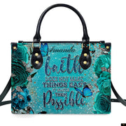 PREAUREUM "{split_values}" Personalized {collection_title} Leather Handbag