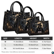 Personalized Witch Handbag with Purse, Custom Name Gothic Leather Bag Set for Women, Halloween Shoulder Bag, Witch Gift