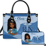 Registered Nurse RN Artwork Blue Nurse Character Print