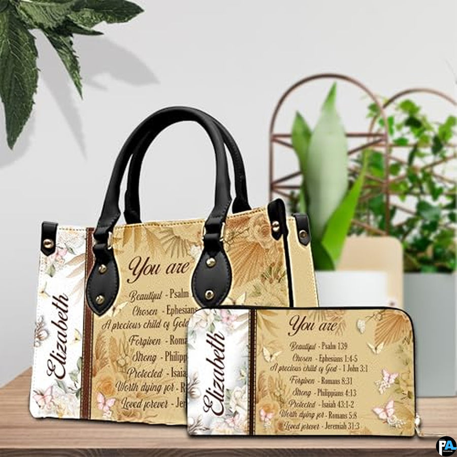 Personalized Christian Leather Handbag For Women, Bible Purse, Religious Bags Christian Gift For Women Her, Jesus Bag