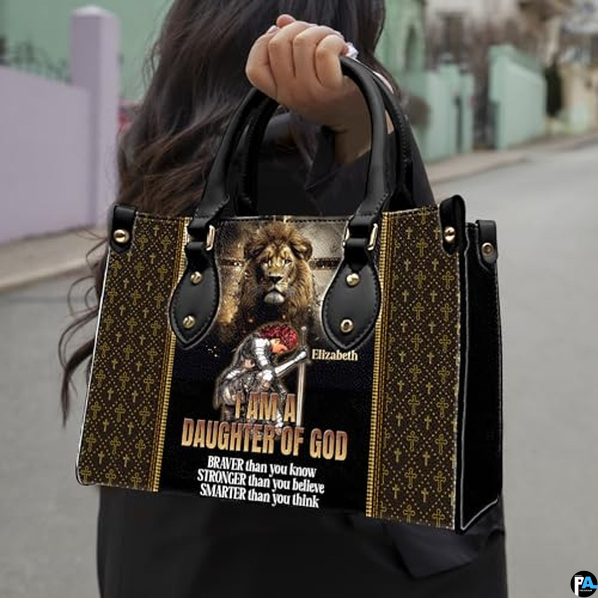 Personalized Christian Leather Handbag For Women, Bible Purse, Religious Bags Christian Gift For Women Her, Jesus Bag