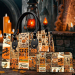 PREAUREUM "{split_values}" Personalized {collection_title} Leather Handbag