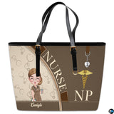 Mocha Clinician Tote Handbag