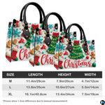 Personalized Christmas Tree Gingerbread Scene Handbag for Holiday Gift