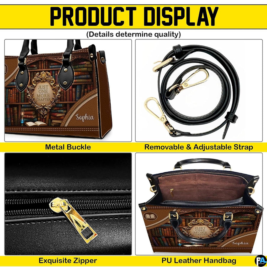 Four-panel showcase illustrating design details, hardware, and interior layout.